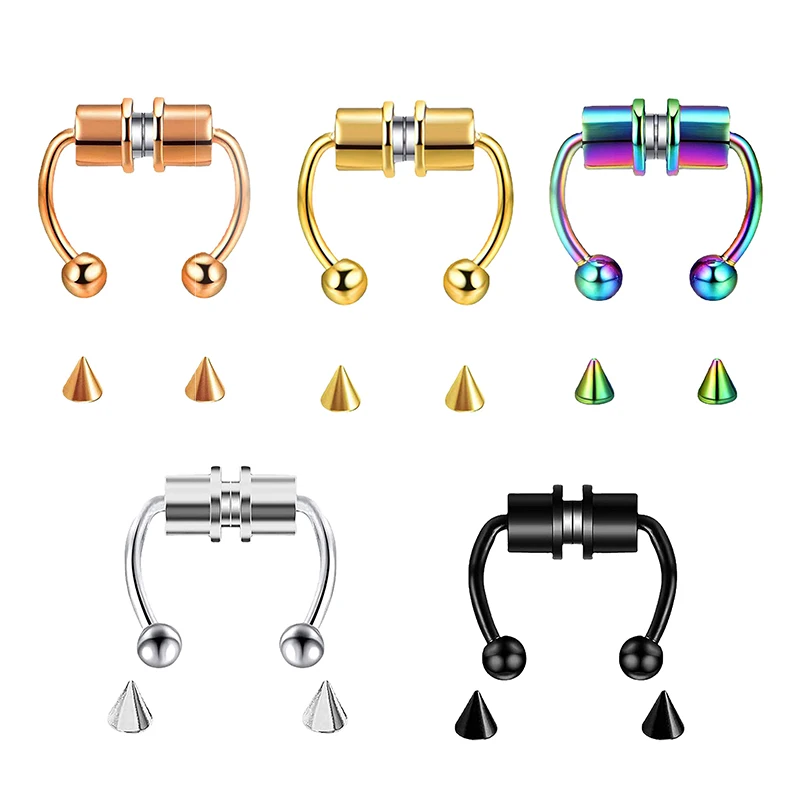 Body Jewelry Piercing - Поддельное кольцо для пирсинга в носу,