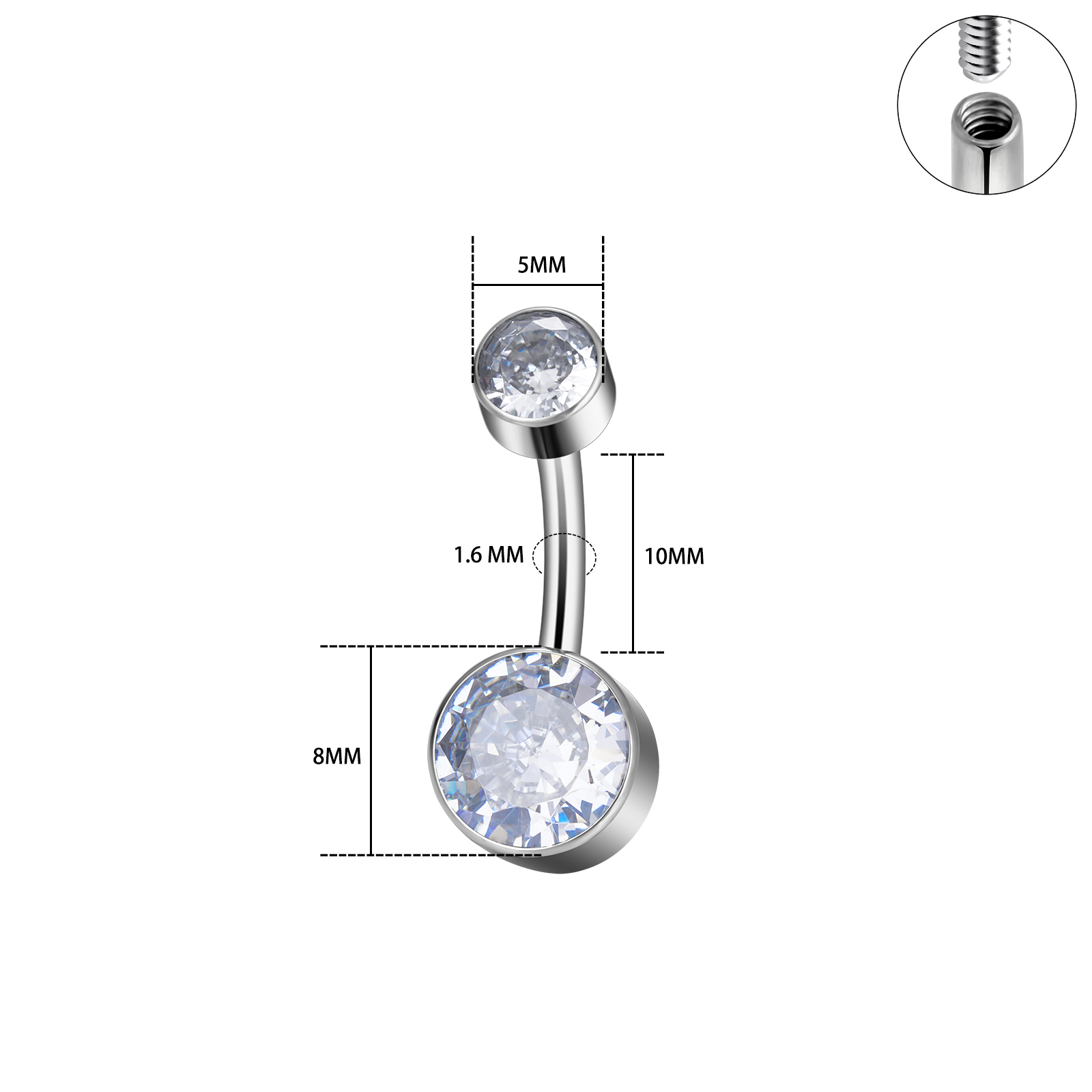 Пирсинг для пупка из титана G2 – обзор и цена Body Jewelry Implants